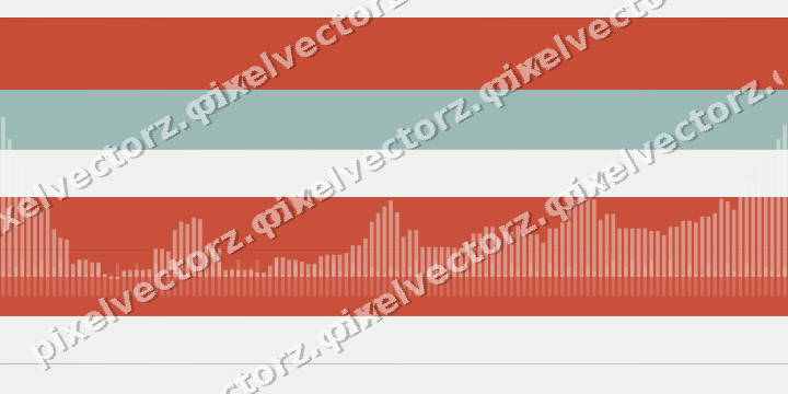 Glowing neon chart background in red and orange