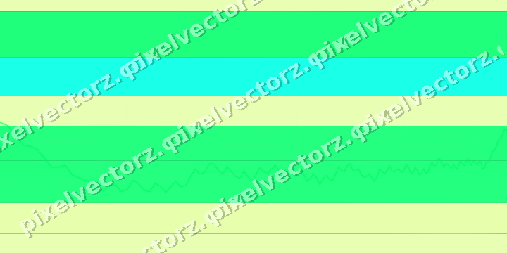Glowing neon chart background in green and lime