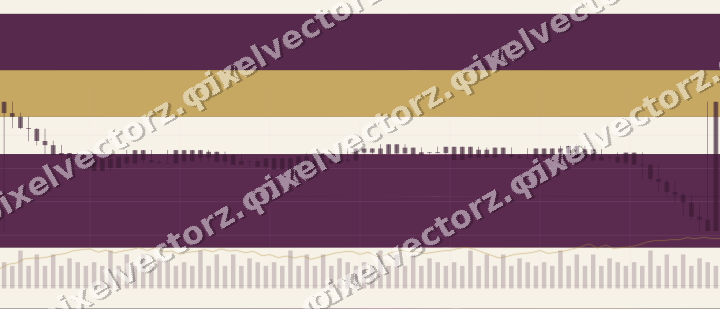 Glowing neon chart background in magenta and amber