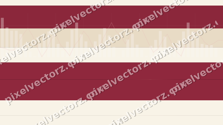 Glowing neon chart background in pink and red