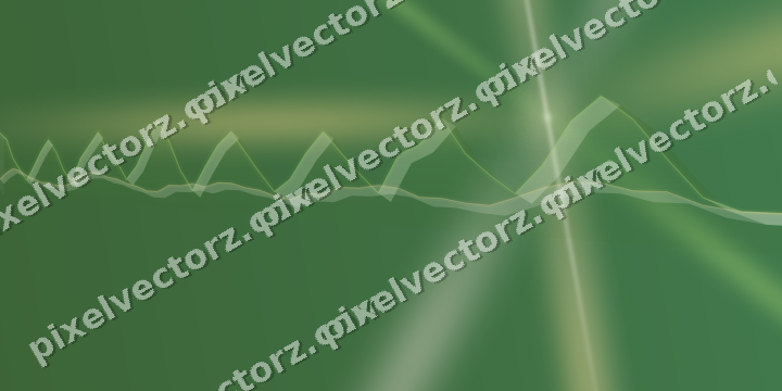 Glowing neon chart background in lime and yellow