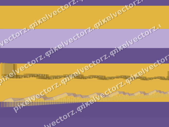 Glowing neon chart background in amber and purple