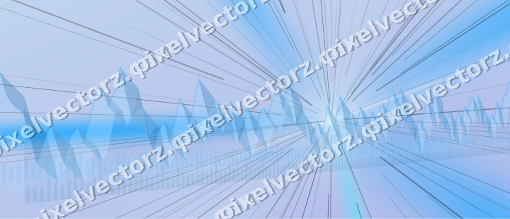 Soft pastel chart background in cyan and blue
