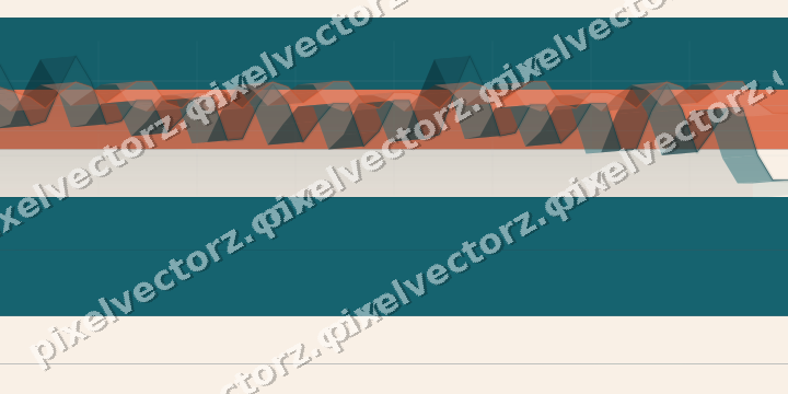 Glowing neon chart background in dark teal and orange