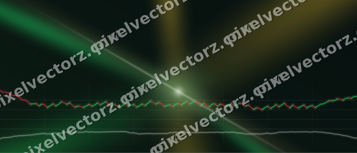 Glowing neon chart background in green and amber