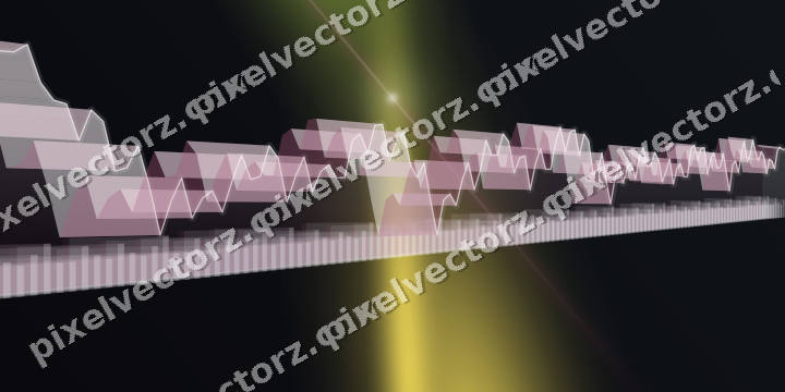 Glowing neon chart background in lime and amber
