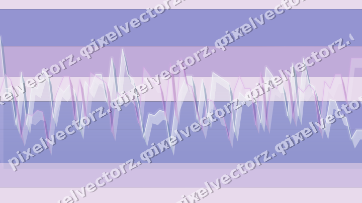 Glowing neon chart background in purple and blue