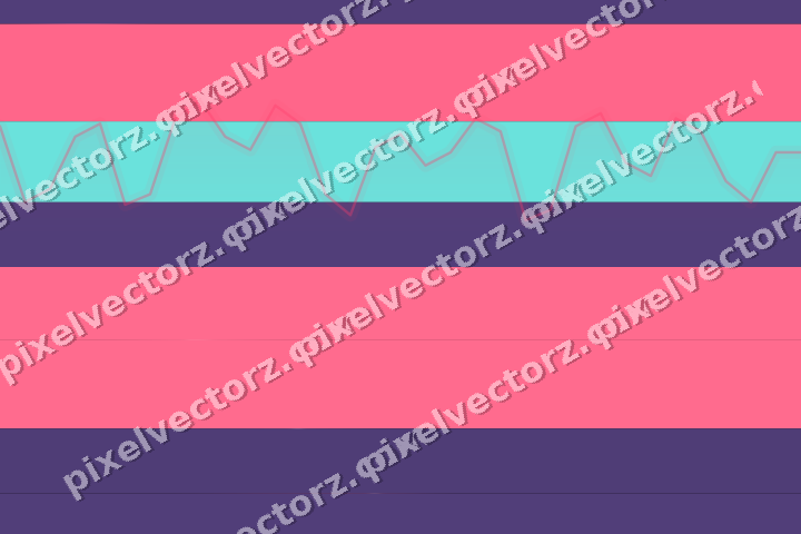 Glowing neon chart background in pink and amber