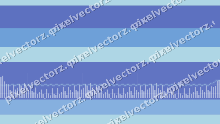 Glowing neon chart background in blue and cyan