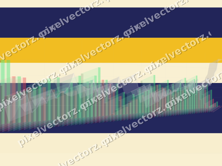 Soft pastel chart background in dark blue and amber