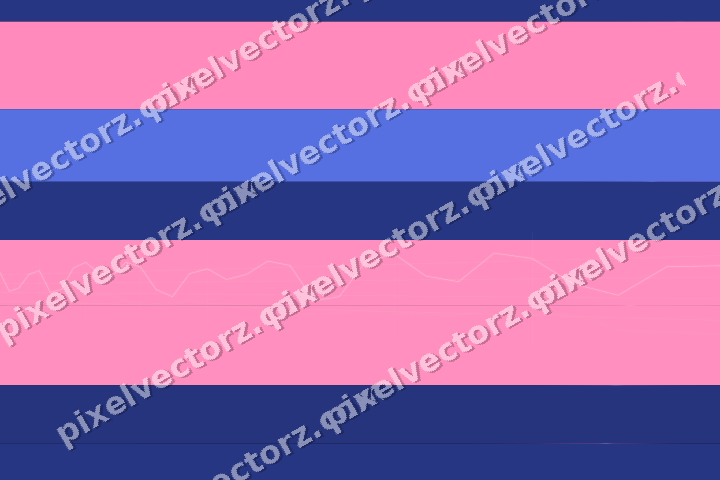 Glowing neon chart background in pink and blue