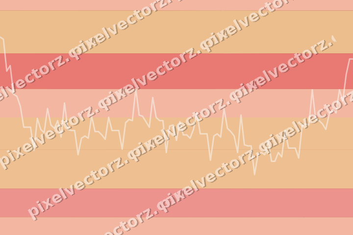 Glowing neon chart background in red and orange