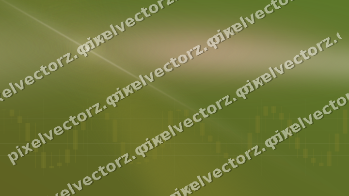 Glowing neon chart background in yellow and red