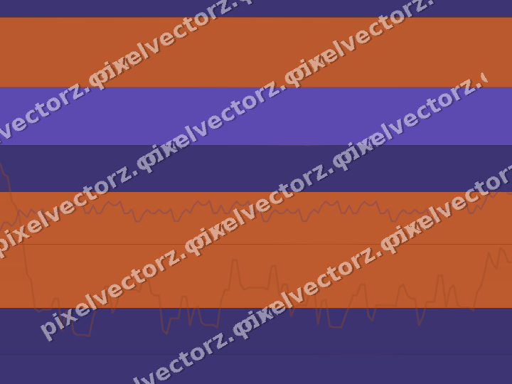 Glowing neon chart background in orange and blue