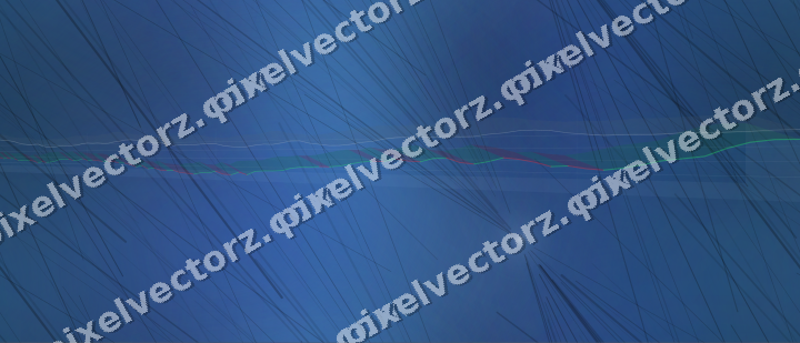 Nahtloser Neon Diagramm Hintergrund in Türkis und Blau