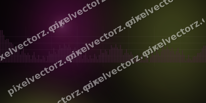 Glowing neon chart background in magenta and lime