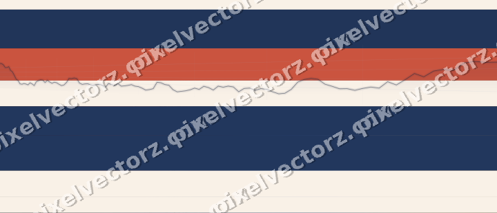Glowing neon chart background in blue and red