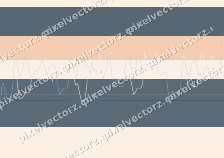 Glowing neon chart background in blue and orange