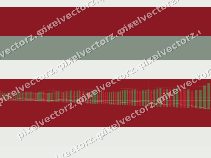 Soft pastel chart background in red and pale lime