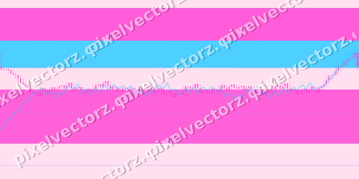 Glowing neon chart background in magenta and purple