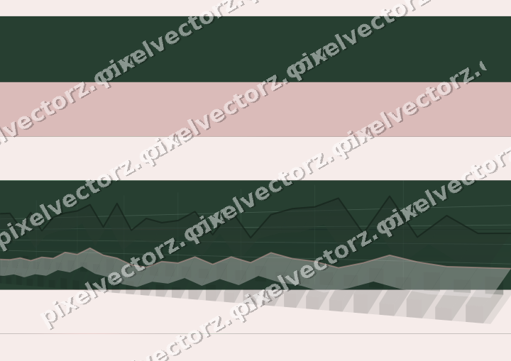 Glowing neon chart background in green and red