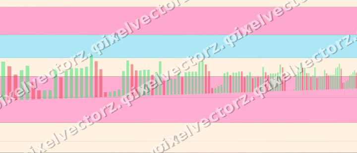 Glowing neon chart background in pink and cyan