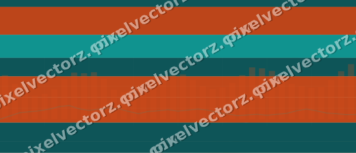 Soft pastel chart background in orange and teal