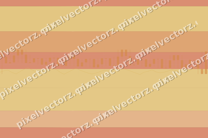 Glowing neon chart background in orange and amber