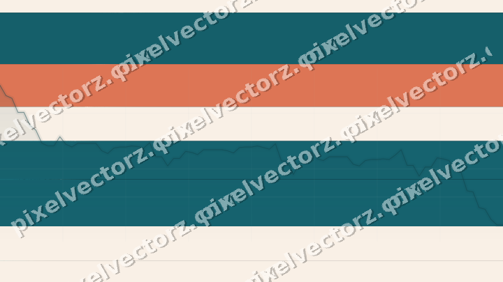 Glowing neon chart background in teal and orange