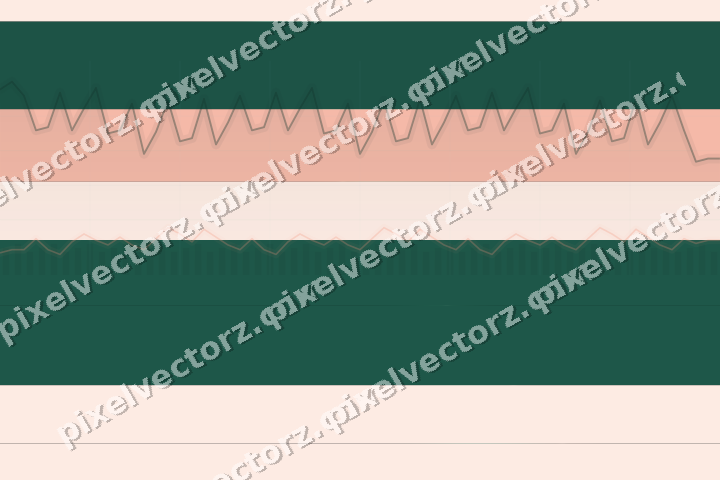 Glowing neon chart background in green and orange