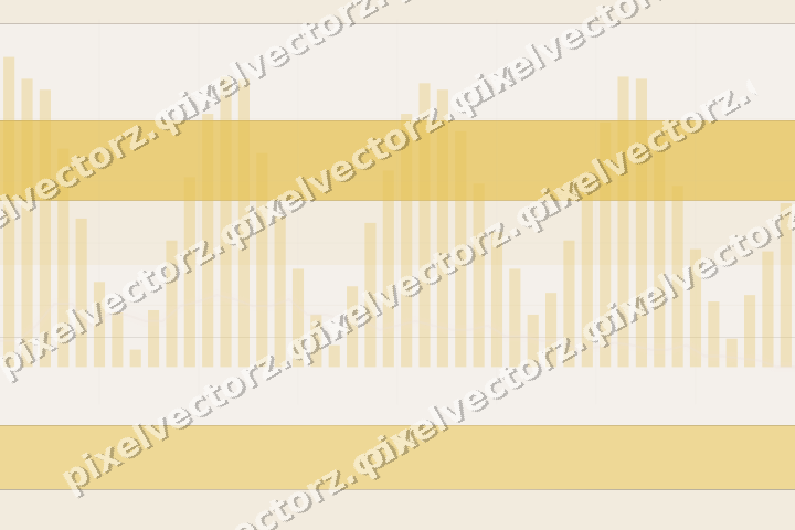 Glowing neon chart background in amber and orange