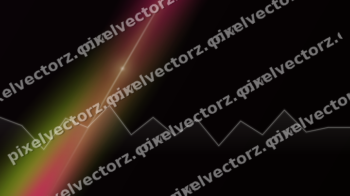 Glowing neon chart background in lime and pink