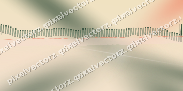 Soft pastel chart background in dark green and red