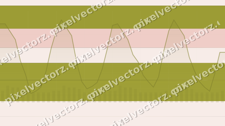 Glowing neon chart background in yellow and red