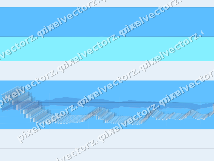 Glowing neon chart background in cyan and blue