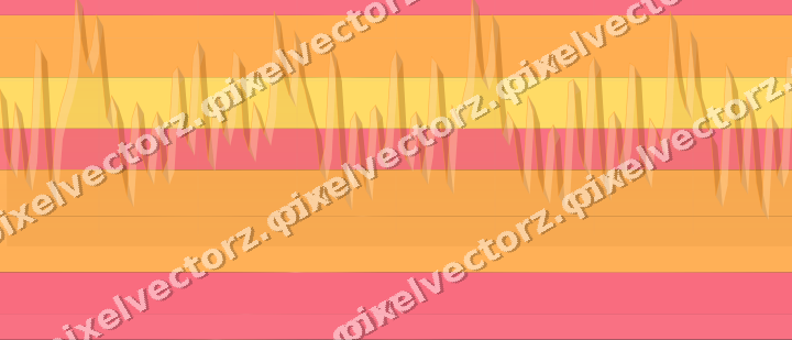 Glowing neon chart background in orange and amber