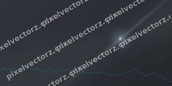 Glowing neon chart background in teal and pale cyan
