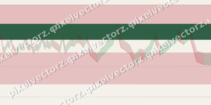 Glowing neon chart background in red and green