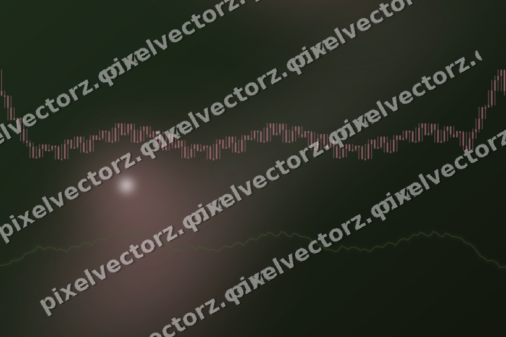 Glowing neon chart background in pink and dark lime