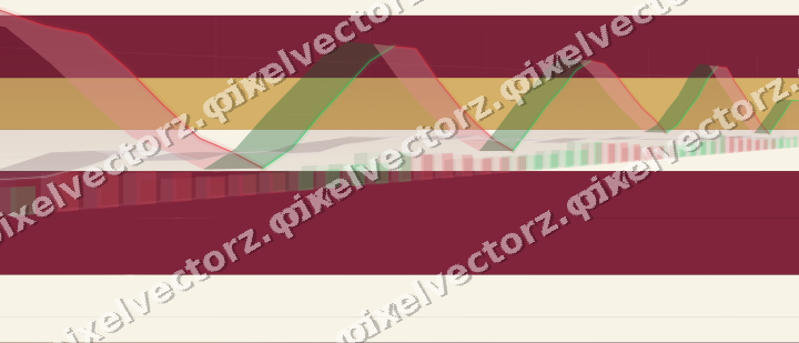 Glowing neon chart background in pink and amber