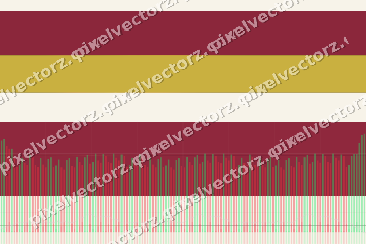 Glowing neon chart background in pink and red