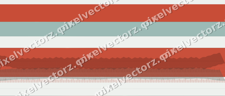 Glowing neon chart background in red and orange