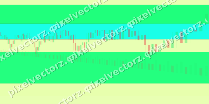 Glowing neon chart background in green and lime