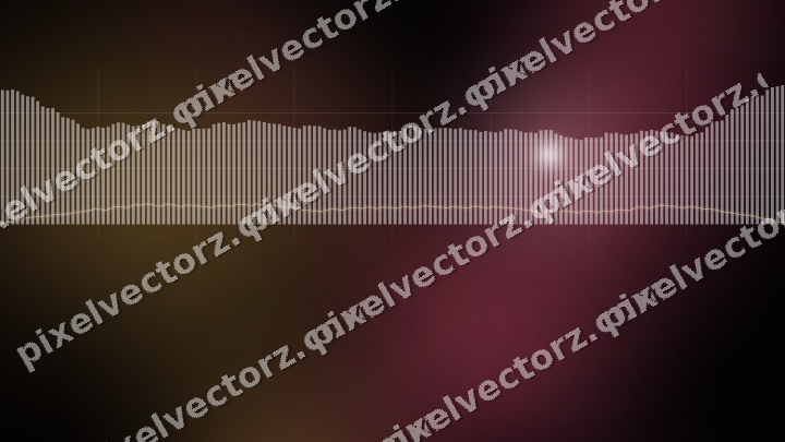 Glowing neon chart background in pink and amber