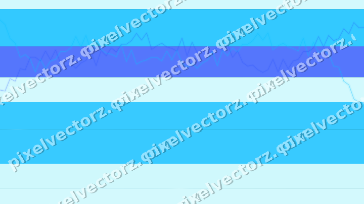 Glowing neon chart background in cyan and teal