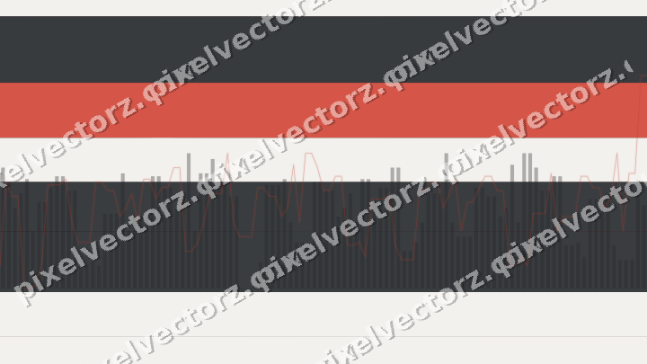 Glowing neon chart background in blue and red