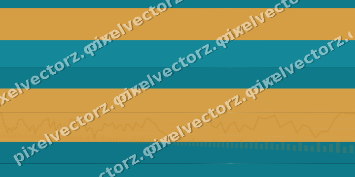 Glowing neon chart background in amber and teal