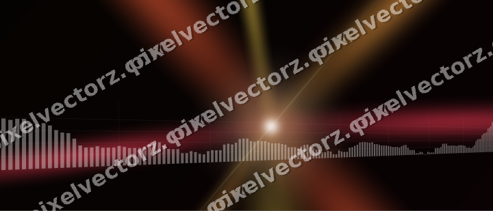 Glowing neon chart background in orange and amber
