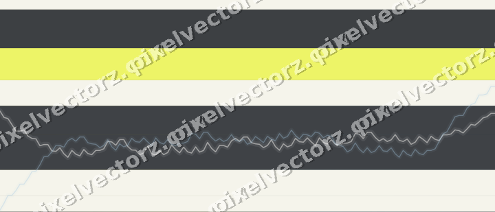 Glowing neon chart background in blue and yellow