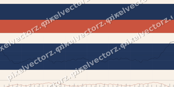 Glowing neon chart background in blue and red